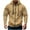 Khaki, variant on CONFREE Men's Hoodie Solid Color Hoodies For Men Zipper Up Long Sleeve Casual Pullover Hooded Sweatshirts With Pockets