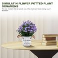 thumbnail image 3 of AURARMLET 1Ud Potted Plant Ornament Violeta Con Para De Espacios, 3 of 6