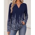 thumbnail image 6 of Zeagoo Womens Tops Long Sleeve V Neck Tee Shirts Dressy Casual Clothes Business Work Blouse, 6 of 6