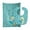 Blue, variant on Beach Mermaid Blue Baby Bib & Burp Cloth