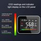 thumbnail image 3 of Detector de CO2, detector de dióxido de carbono, monitor de calidad del aire, temperatura, humedad, analizador de aire, medidor digital de CO2 para oficina en casa en interiores JAMW Sencillez, 3 of 5