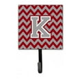 thumbnail image 1 of Letter K Chevron Crimson & Grey Leash or Key Holder, 1 of 1
