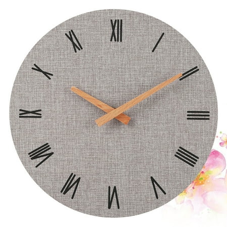 YUYUETIME 1Set Roman Numeral Clock for Home Decor Square Grey 11.4x11.4x1.6in