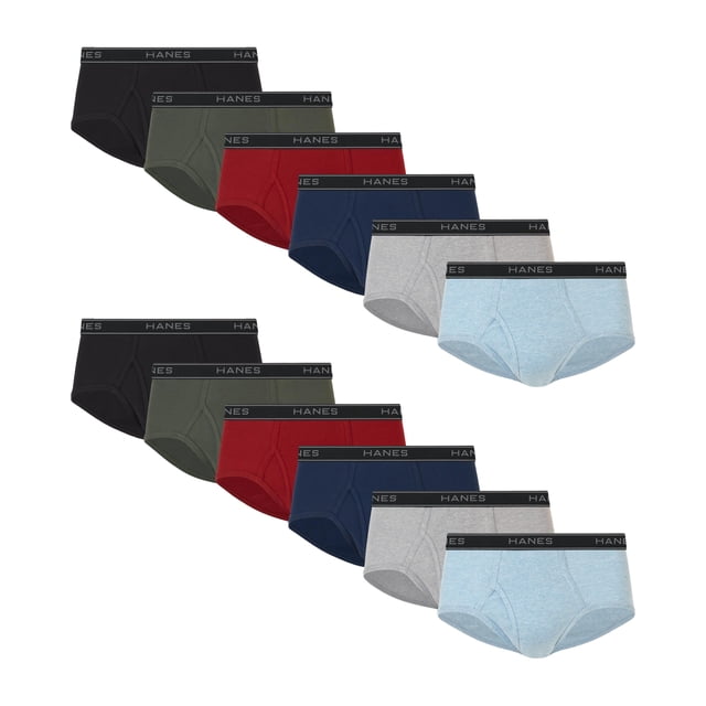 Calzoncillos Hanes para Hombre, Pack de 12, Algodón con tecnología Cool Comfort de absorción de humedad
