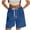 02-Blue, variant on Ecqkame Shorts for Women Summer Dressy Casual High Waisted Work Shorts Elastic Waist Solid Color Button Shorts with Pockets 01-Gray 01-01-Gray