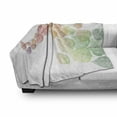 thumbnail image 3 of Leaves Soft Flannel Fleece Throw Blanket, Gradient Colored Autumn Leaves Flying in the Wind Cold Formation of Seasons Art, Cozy Plush for Indoor and Outdoor Use, 50" x 60", Multicolor, by Ambesonne, 3 of 6