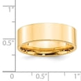 thumbnail image 3 of Primal Gold 14 Karat Yellow Gold 7mm Standard Flat Comfort Fit Band Size 4, 3 of 5