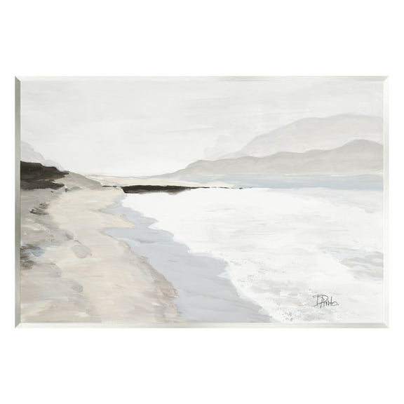 Beach Foam Coastal Shore Coastal Painting Unframed Art Print Wall Art