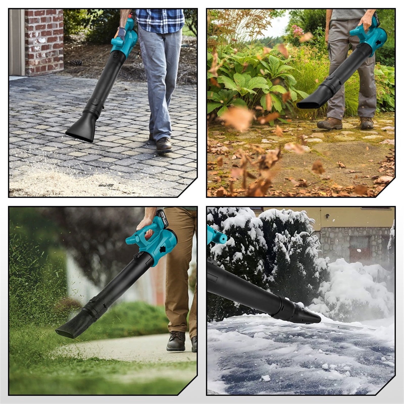 Electric Blower 6 Gears Adjustable Cordless Household Leaf Blower Blowing Dust Blowing Snow Tool ,Easy to Use