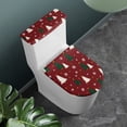 thumbnail image 3 of HELLHERO 2 Piece Lid Cover Set for Toilet for Modern Bathrooms Christmas Tree Snowflakes Adjustable Toilet Seat Covers Set Elastic Edge, 3 of 8