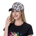 thumbnail image 5 of Sikiie Bright Butterflies1 Unisex Vintage Washed Unstructured Baseball Cap Soft Cap Adjustable Unisex Baseball Hat Dad Hat, 5 of 6