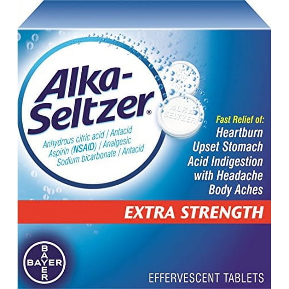 Bayer Alka Seltzer Extra Strength Relief of Heartburn & Pain 24 ct, 6-Pack