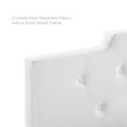 thumbnail image 6 of Tufted Headboard, Full Queen Size, Velvet, White, Modern Contemporary Urban Design, Bedroom Master Guest Suite, 6 of 8