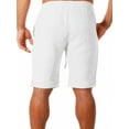 thumbnail image 3 of FASHIONWT Casual Drawstring Cropped Pants Insert Pockets Linen Men Shorts, 3 of 4