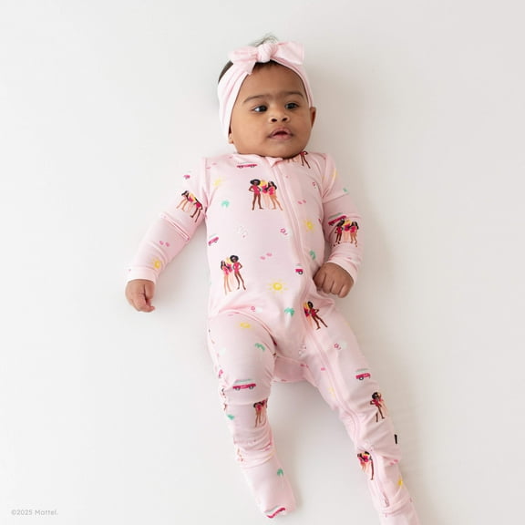Kyte Baby Zippered Footie in Barbie™ Beach