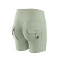 thumbnail image 6 of SDJMa Straight short Jeans for Women Summer Peach Lifting Shorts Women's Workout Shorts Athletic Shorts Women Dolphin Shorts High Waist Yoga Pants, 6 of 9