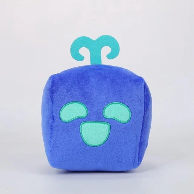 Blox Fruits Plush Toy Cute Game Peripheral Leopard Pattern Box Plushie Doll Soft Stuffed Christmas Birthday Gift Toy For Kids