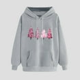 thumbnail image 2 of Lenpel Christmas Sweatshirts for Women Long Sleeve Drawstring Graphic Pullover Hoodies Fashion Fall Outfits, 2 of 5