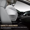 thumbnail image 4 of FLORICH Full Set Car Seat Covers, Luxury Faux Leather Seat Protectors, Automotive Seat Cover Universal Fit for Most 5 Seats Vehicles, Grey, 4 of 7