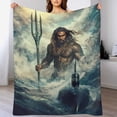 thumbnail image 4 of Manta súper suave de Aquaman Boston y el submarino, manta navideña de franela de microfibra para sofá cama, mullida y cálida, 30 x 40 pulgadas, 4 of 8
