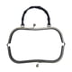 thumbnail image 2 of Marco de metal para bolso de 10,6 pulgadas, suministros para hacer bolsos, cierre de beso con impresión Mango negro, 2 of 9
