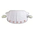 thumbnail image 1 of Funda para parabrisas de coche, protección para parabrisas de invierno, protector anticongelante, universal para coche, anticongelante, nieve, hielo, lluvia y sol, plegable (157 x 126 cm), 1 of 5
