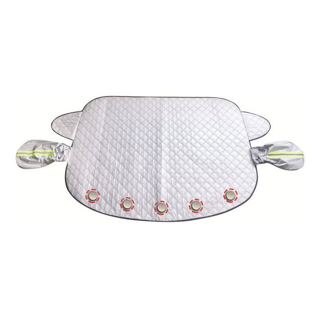 Funda para parabrisas de coche, protección para parabrisas de invierno, protector anticongelante, universal para coche, anticongelante, nieve, hielo, lluvia y sol, plegable (157 x 126 cm)