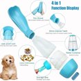 thumbnail image 2 of Dog Water Bottle, 4 in 1 Portable Foldable Dog Water Dispenser with Food Storage and Dog Poop Bag Storage for Pets Outdoor Walking Hiking Travel, 2 of 7