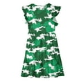 thumbnail image 4 of FamilyThread Girls Summer Camouflage Double Layer Dresses with Ruffle Short Sleeve Casual A-Line Swing Twirly School Sundress For 5-14Y, 4 of 8