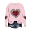 thumbnail image 2 of Vetsdori Womens Plus Size Sweatshirts Pullover Valentine's Days Tops Spring Crew Neck Gifts for Girlfriend Valentine Sweatshirts for Women Casual, 2 of 5