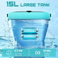 thumbnail image 5 of Portable Cordless Washer with 4.5Gal Tank, 10FT Hose, 50000mAh Battery, Foldable Design with Wheels for Car, Camping, Garden, 5 of 5
