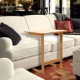 thumbnail image 5 of L-shaped Sofa Side Coffee Table Bamboo PC Laptop Desk Corner Lazy Bedside Reading Eating Table, 5 of 10