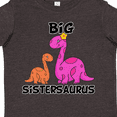 thumbnail image 3 of Inktastic Big Sistersaurus with Cute Sibling Dinosaurs Girls Toddler T-Shirt, 3 of 4