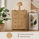 thumbnail image 5 of Yeshouse Cómoda estriada de 5 cajones, cómoda moderna de 122 cm de altura con dispositivo antivuelco, cómoda organizadora de madera para dormitorio, sala de estar, pasillo y armario, 5 of 8