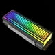 thumbnail image 5 of 2X M.2 ARGB Radiador de Computadora 2280 SSD M2 Radiador PC RGB M.2 Nvme Enfriador Disipador de Efecto Abismo Sin Fin,Negro, 5 of 5