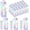 Holographic, variant on 24 Pcs Tumbler Gift Box with Handle for 12oz 16oz 20oz 30oz Clear Wine Glass Gift Box Sublimation Tumblers Heat Press Blanks Bottle for Christmas Wrapping Packaging (Red)