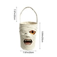 thumbnail image 3 of Sruoe Halloween Tote Bag Halloween Funny Mummy Bucket Decoration Handheld Candy Bag Halloween Candy Bag Storage Bag Creatives Props for Ghost Festival Parties, 3 of 6