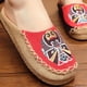 thumbnail image 5 of 1 Par Zapatillas de Lino Antideslizantes Estilo Étnico Zapatos de Plataforma para Vijae Vacaciones Deporte de Mujer EU 37-40 Macarena Zapatillas de mujer, 5 of 8