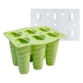 thumbnail image 2 of Silicone Popsicle Molds–6 Grid Homemade Ice Cream Pop Maker with Lid & Non-Slip Handle,Easy Release Food Grade Ice Pop Mold for Kids,Toddlers,Non-Toxic & Reusable Spiral-Shaped, 2 of 8