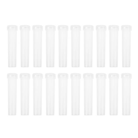 

BESTONZON 100pcs Portable Floral Water Tubes Flowers Nutrition Tube Water Storage Small Test Tube Flower Shop Supplies (White Long Tube)