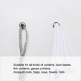 thumbnail image 4 of 4pcs Zinc Alloy Window Curtain Tieback Clothes Hook Drapery Wall Holdbacks Hooks Black, 4 of 7