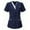 Navy, variant on ZVAVZ Plus Size Scrubs for Women,Women's Color Block Scrubs Tops Short Sleeve V-Neck Tunic Workwear Nurse Shirts Blouses With Pockets Pink,S