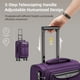 thumbnail image 5 of Set de equipaje SHOWKOO Softside, expandible y ligero, morado, 5 of 6