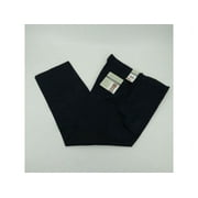 Perry Ellis Men's Portfolio Stretch Straight Leg Flex Flat Front Dress Pants (Navy, 40x32)