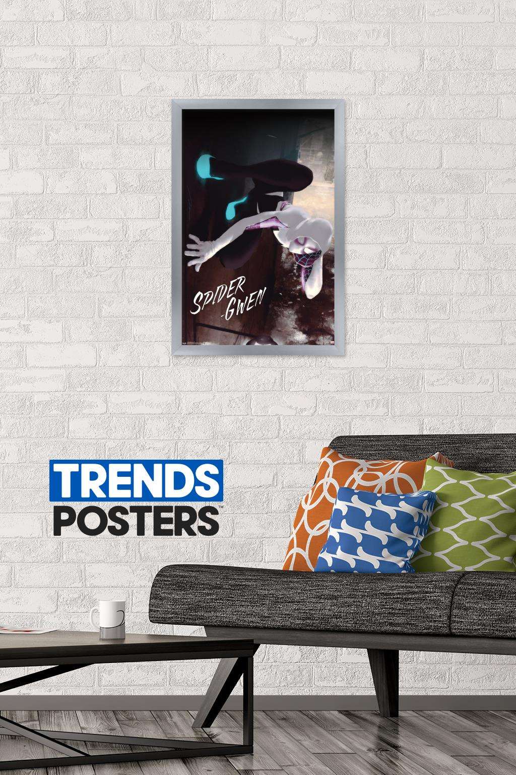 Marvel Comics - Spider-Gwen - Wall Wall Poster, 14.725" x 22.375", Framed