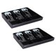 thumbnail image 1 of 2X 3-Grid Money Cash Coin Register Insert Bandeja Reemplazo Cajero Cajón Almacenamiento Registro Bandeja Box, 1 of 5