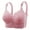 Pink, variant on Womens Bras Front Closure Without Underwire Comfortable Supportive Plus Size for Middle Aged Elderly Nylon Wireless Sleep 36C 38D 40B 42D 44DD Multi Colors