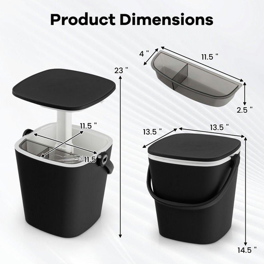 YYAo 3-in-1 Portable Cooler Bar Table with Bottle Opener and Lift Top Lid for Camping Poolside-Black