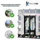 thumbnail image 4 of Organizador Armario Plastico Ropa 16 Cubos Negro Practiksa, 4 of 4