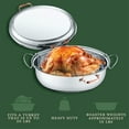 thumbnail image 3 of CONCORD Premium 12 Quart Stainless Steel Roasting Pan with Hangable Rack, 3 of 7